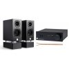 AQ Audio set Pro-Ject Stereo Box S3 BTb+ WRS MM2 black passive +reprokabel AQ 615 2x1,5mm2