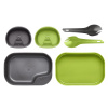WILDO® CAMP-A-BOX® DUO LIGHT - set na prípravu jedla - LIME / ŠEDÁ