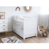 Detská postieľka BABY MAGIC 60x120cm masív biely