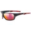 UVEX Okuliare 232 Pätky Black Matné Red / Polavision Mirror Red