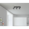 Bodové svetlo FLAIR Acamar E14 3x40 W čierne