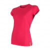 SENSOR MERINO ACTIVE dámské triko kr.rukáv magenta 16200113-01