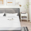 vidaXL Chránič matraca biela 200x220 cm vodeodolné - Biela - 224807-242718