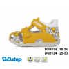 D.D.Step Kožené flexibilné sandále G075 lev - yellow Veľkosť-obuvi: 20