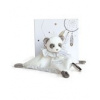 Doudou Darčeková sada - plyšový zaspávačik panda 20 cm
