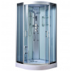Aplomo Lucy Blue parný masážny sprchový box Rohový rozmer: 90x90cm, MO-0513BS