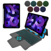 Techsuit KeyTab Pro Puzdro (s RGB Bezdrôtovou Klávesnicou a Držiakom na Stylus) - iPad Air 4 (2020)/Air 5 (2022)/Air 11 (2024) - Čierne KF2326443