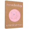 Dojčenská súprava do pôrodnice New Baby Sweet Bear old pink Ružová 56 (0-3m)