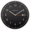 NEXTIME Dizajnové nástenné hodiny 3058zw Nextime Quick 35cm