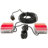 Sada magnetických zadních LED světel 12/2,5 m, čtvercové, 12/24 V