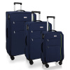 AVANCEA Sada textilných cestovných kufrov GP4555 modrá 4W S,M,L