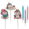 Dekora Sada sviečok Unicorn