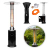 Gas patio heater with regulator, hose and cover for garden or patio, 9 kW, MultiGarden
