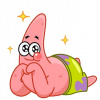 CUKROVÁ TLAČ jedlý obrázok na tortu Cukrová hmota SpongeBob Patryk #2 + MENO