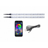 RGB LED osvetlenie interiéru auta 2x30cm BLUETOOTH USB 5V