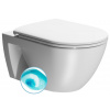 GSI PURA COLOR PURA ECO závesná WC misa, Swirlflush, 36x55cm, biela dual-mat 880709