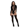 Le Désir Kalyke XXIII Bodystocking with Turtleneck Black