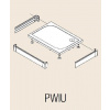 SanSwiss Marblemate - Hliníkový přední panel pro obdélníkovou vaničku, U-panel, 3 strany, 900 x 1200 mm - vanička bílá PWIU901209004