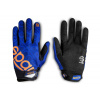 Rukavice pro mechaniky Sparco Meca-3, Barva: modro-oranžová, Velikost: 9