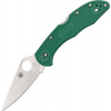 Spyderco Delica 4 Lightweight Flat Ground Green C11FPGR