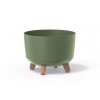 PROSPERPLAST Kvetináč GRACIA STANDARD 28,5 cm zemito zelený