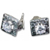STRIEBORNÝ CLIP-on náušnice strieborné cubic Zirconia Rómov (STRIEBORNÝ CLIP-on náušnice strieborné cubic Zirconia Rómov)