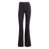 adidas Essentials Logo Flared Leggings Womens Black/White 12 (M)