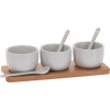 Excellent Servírovacie misky sa lyžičkami porcelán bambus KO-795880010