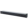 Rozvádzač Intellinet PDU, 8x zásuvka C19, 1U rack, 2m odpojiteľný kábel, vstup C20 zozadu