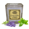 Sójová Vonná Sviečka - Levanduľa a Bazalka