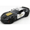Maisto Chevrolet Corvette Z06 C7 Coupe Highway Patrol Police 2015 1:24 čierna biele zlato