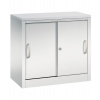 Kancelárska skriňa Acurado - Sideboard, posuvné dvere, 800 x 400 x 720 mm, bledosivá