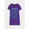 Princess Ariel Girls Short Sleeved T-shirt Dress Purple