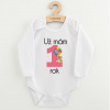 Body s potlačou New Baby Už mám 1 rok ružové - 86 (12-18m)