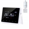 Rádiový programový termostat bezdrôtovo RF WIFI pre kotol biely