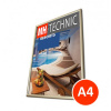 Jansen Display Klaprám A4, zlatý elox, ostrý roh, profil 25 mm