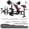 Sada kulturistov xylo 115 kg (Xylo Gym 167 kg lavica+Gryfs+zaťaženia)