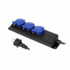 Orno Dielenský predlžovací kábel odolný voči striekajúcej vode IP44, 3 zásuvky 2P+Z (schuko) IP44, gumený kábel, H05RR-F 3x1,5mm², dĺžka 5m