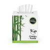 Kozmetické utierky, bambusové, 3 vrstvové, 56 listov, CHEEKY PANDA, biele