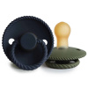 DVOJBALENIE CUMLÍKOV FRIGG ROPE DARK NAVY/ OLIVE, 0-6M, KAUČUK