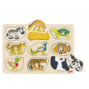 Goki Goki Puzzle s drevenými úchytkami, 9 dielikov