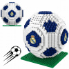 BIELA DEKORATÍVNA SKLADACIA LICENCOVANÁ 3D LOPTA Z KOCIEK Real Madrid