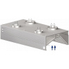Dígestoř nástěnná skříňová, rekuperační – indukční 2200x1000x450 mm | STALGAST, 9821410220 inox