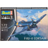 Revell F4U-4 Corsair Model Set lietadlo 1:72, 65 dielov (Revell F4U-4 Corsair 1:72, 14,8x17,3cm, Model No.: 03955)