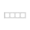 SONOFF štvorrámik pre 4 vypínače M5, 80 mm typ, biely