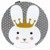 Dětský kusový koberec Petit Bunny grey kulatý 140x140 (průměr) kruh cm