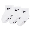 Nike Core Swoosh Gripper Trainer Socks White/Black 2-4