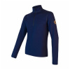 Sensor Merino Upper mikina krátký zip deep blue L