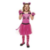Mačka ružová detský kostým veľkosť (98-104cm)