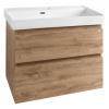 AQUALINE - ALTAIR umývadlová skrinka 76x60x37cm, dub emporio AI388